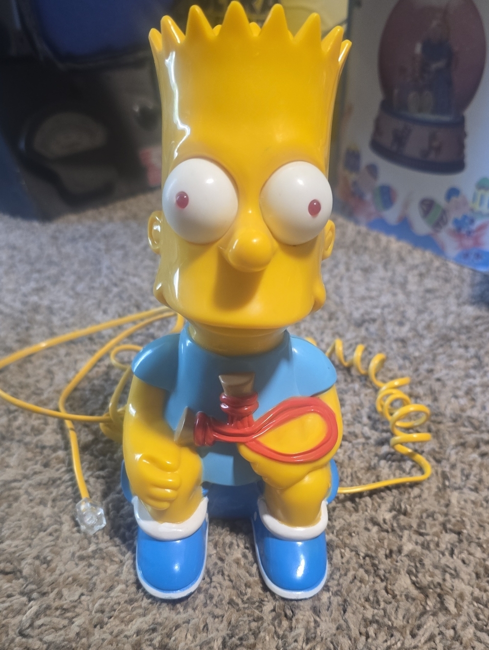 Columbia Yellow and Blue Bart Land Line Phone